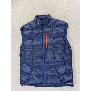 Stoic Goose Down‎ Quilted Puffer Jacket Vest (Men's Large) Blue